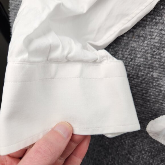 Eton Cotton Romania Contemporary 16 Poplin Convertible Cuff White Men Work Shirt - Picture 15 of 16